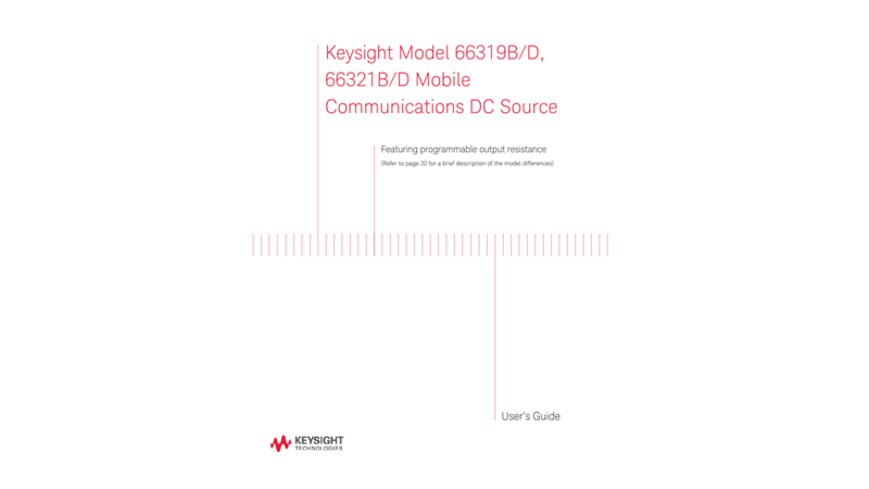 66319B/D, 66321B/D User's Guide